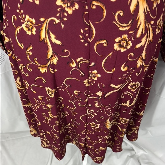 Nanette Lepore Red Pleated Wrap Dress Size 8 - Picture 8 of 10